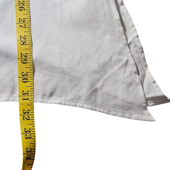 Zac Rachel Women Soft White Button Tunic Shirt Dress L Clean Girl Utility Layer - Picture 12 of 13